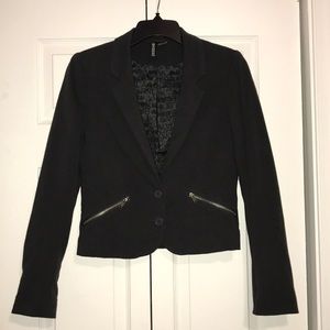 Gray business casual blazer